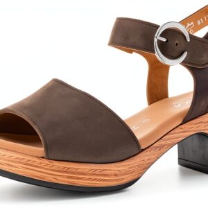 Gabor Sandali Donna Tacco Blocco Velcro Tessuto Estivi-0