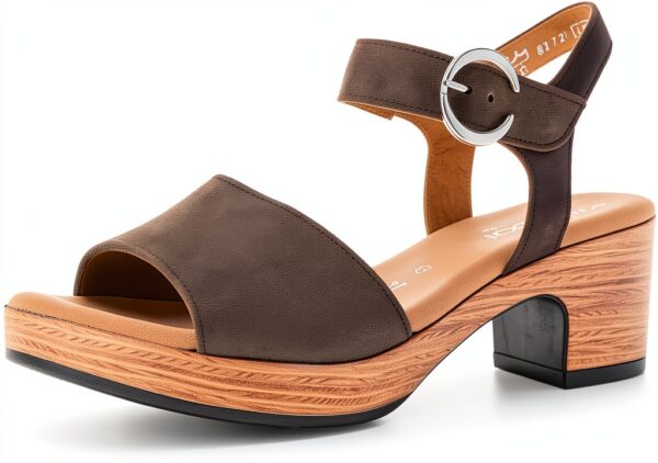 Gabor Sandali Donna Tacco Blocco Velcro Tessuto Estivi-0