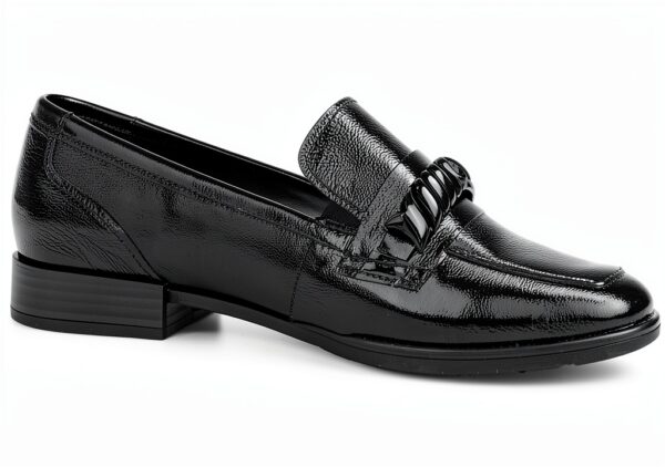 Gabor Comfort mocassini donna pelle slip on tacco blocco-3