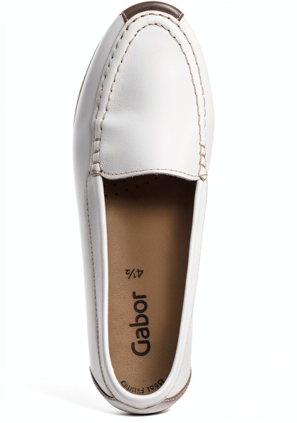 Scarpe basse donna Bianco Peanut 21 Blu comode eleganti-5