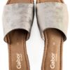 Zoccoli Gabor Platino 14 pelle liscia multi larghezza-7