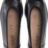 Shoes Scarpe col tacco pelle zeppa donna Nero Blu-8