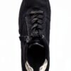 Gabor Sneaker Donna Nero Sun Pelle Grezza Zeppa 4.5 cm-4