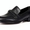 Gabor Comfort Mocassini Donna Pelle Nero Tacco Blocco-0