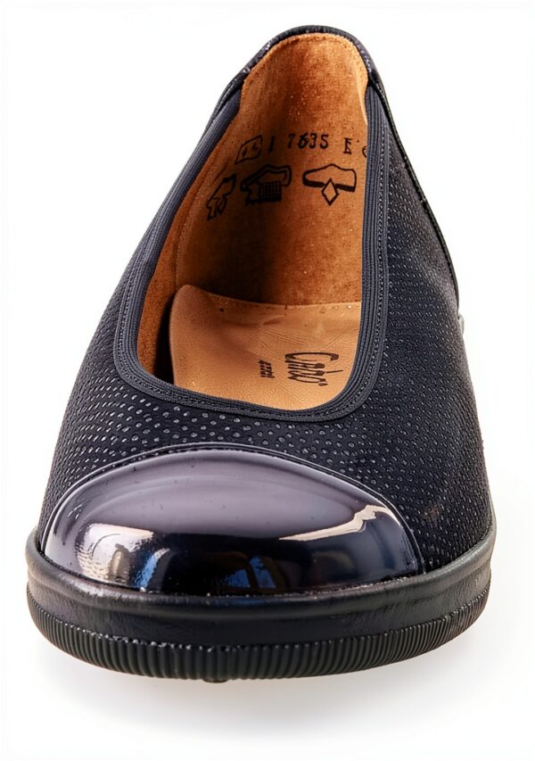 Scarpe col tacco donna pelle zeppa elegante comodo Shoes-4