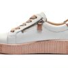 Gabor Sneaker Donna Grigio Lino Bianco Rosa Rouge Casual-1