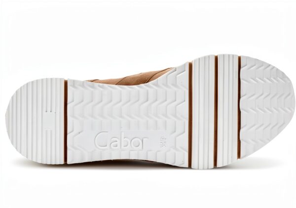 Gabor Sneaker Donna Pelle Scamosciata Grigio Rosso Bianco-6