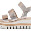 Gabor Sandali Donna Piatto Velcro Tessuto Comodo Estivo-1