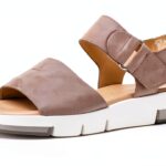 Gabor Sandali Donna Pelle Grigio Comodi Tacco Piatto-0