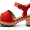 Gabor Sandali Donna Tacco Blocco Velcro Tessuto Estivi-1