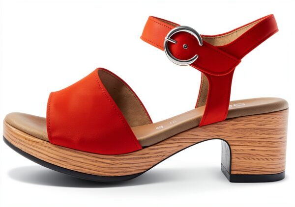 Gabor Sandali Donna Tacco Blocco Velcro Tessuto Estivi-1