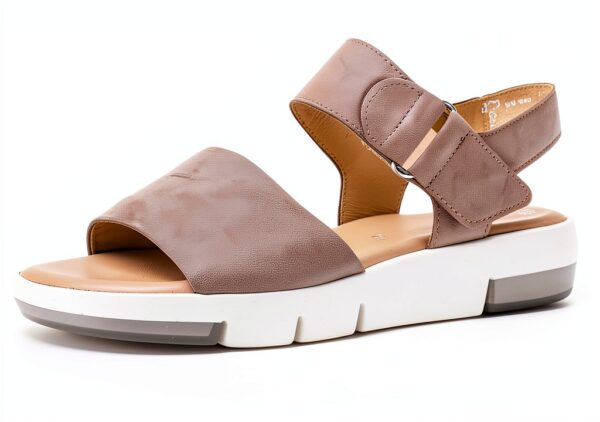 Gabor Sandali Donna Pelle Grigio Comodi Tacco Piatto-0