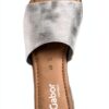 Zoccoli Gabor Platino 14 pelle liscia multi larghezza-5