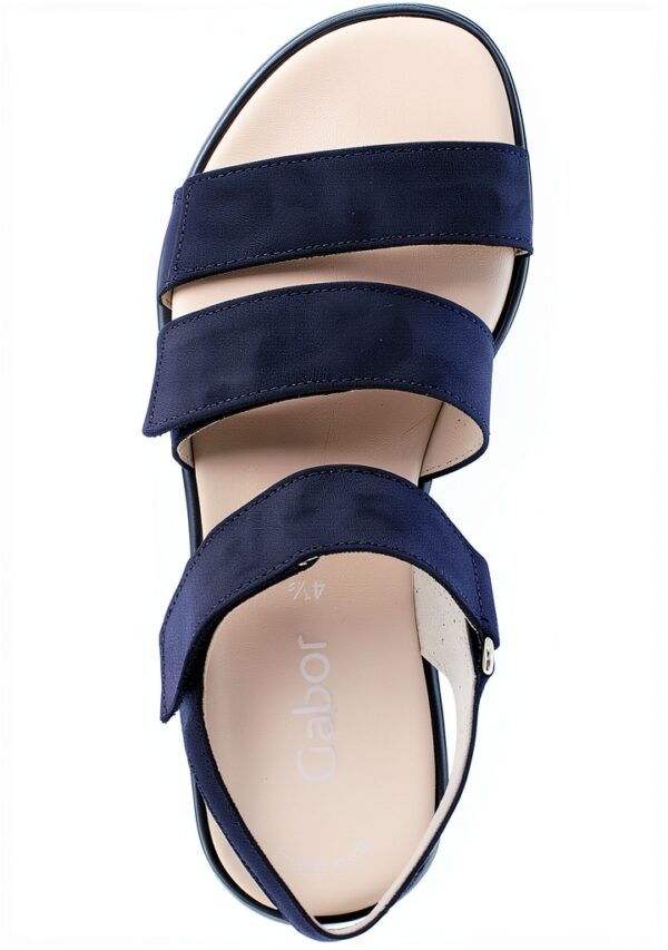 Gabor Sandali Donna Piatto Laccato Comodo Velcro-5