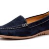 Scarpe basse donna Blu Bianco Peanut 21 comode eleganti-0