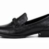 Gabor Comfort Mocassini Donna Pelle Nero Tacco Blocco-1