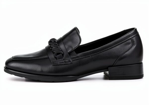 Gabor Comfort Mocassini Donna Pelle Nero Tacco Blocco-1
