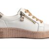 Gabor Sneaker Donna Grigio Lino Bianco Rosa Rouge Casual-3