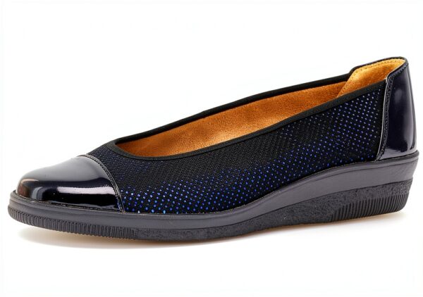 Scarpe col tacco donna pelle zeppa elegante comodo Shoes-0
