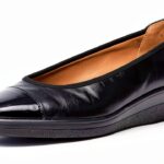 Shoes Scarpe col tacco pelle zeppa donna Nero Blu-0