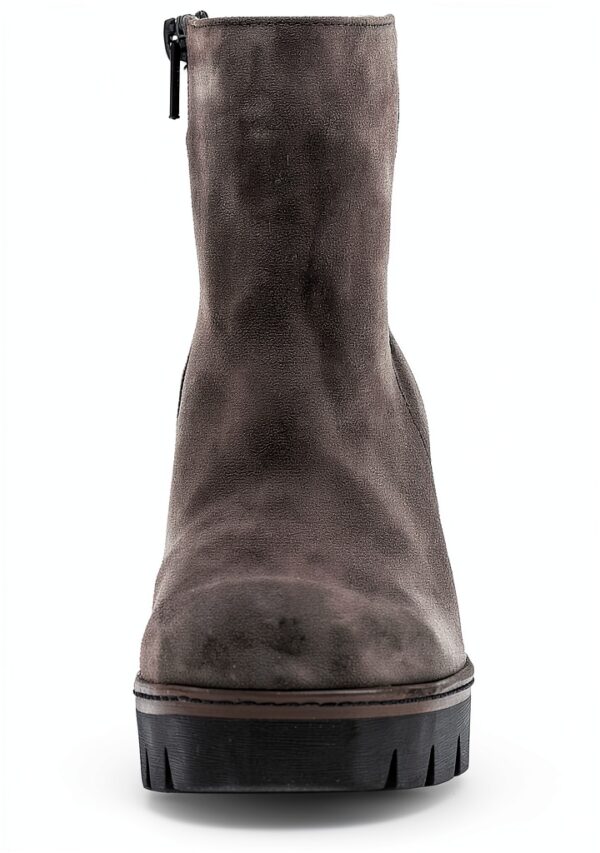 Gabor Stivaletti Donna Pelle Grezza Zeppa 7 cm Grigio Pepper-4