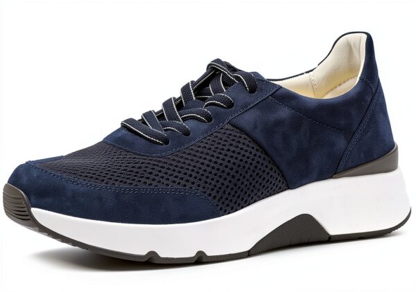 Sneaker sintetiche stringate suola gomma donna uomo-0