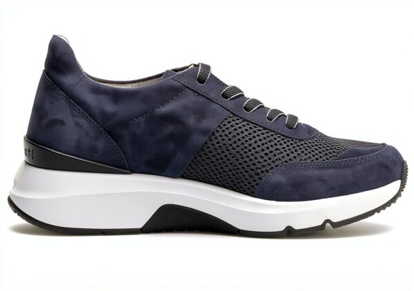 Sneaker sintetiche stringate suola gomma donna uomo-4