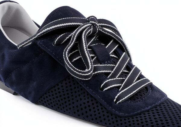 Sneaker sintetiche stringate suola gomma donna uomo-1