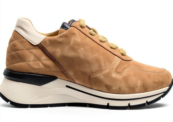 Gabor Sneakers Donna Pelle Comoda Larghezza Extra Beige-1