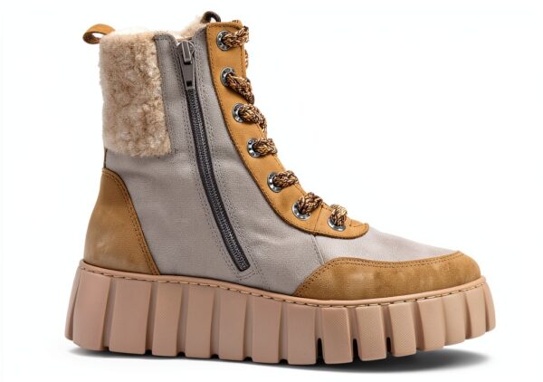 Gabor Stivaletti Donna Pelle Grezza Tacco Piatto Desert Wood-3