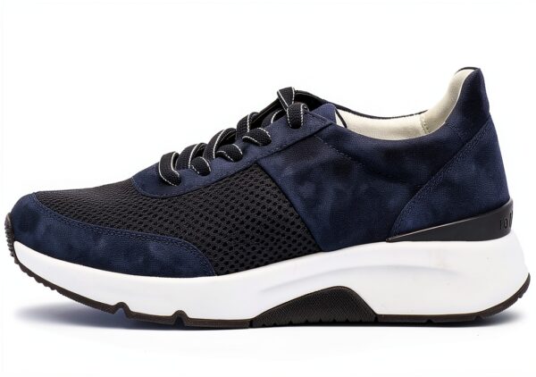 Sneaker sintetiche stringate suola gomma donna uomo-2