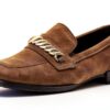 Gabor Comfort Slipper Donna Pelle Grezza Mocassino Marrone-0