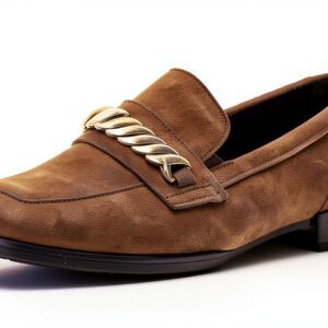 Gabor Comfort Slipper Donna Pelle Grezza Mocassino Marrone-0