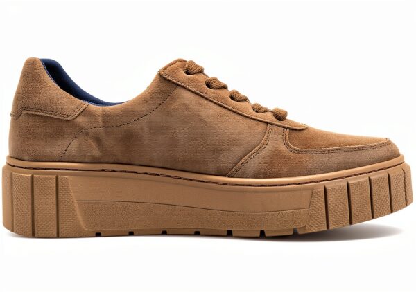 Sneakers Pelle Grezza Braun Fumo Scarpe Basse Stringate-3