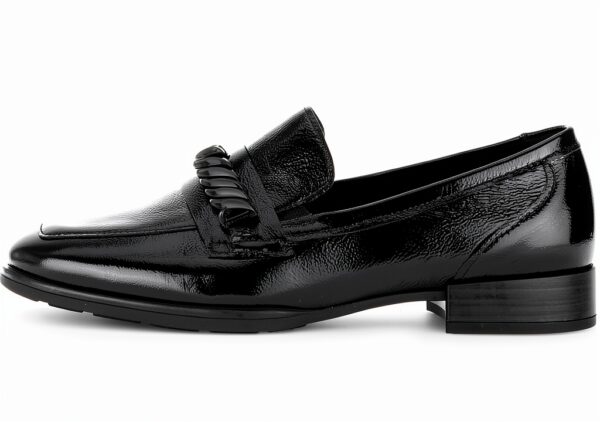 Gabor Comfort mocassini donna pelle slip on tacco blocco-1