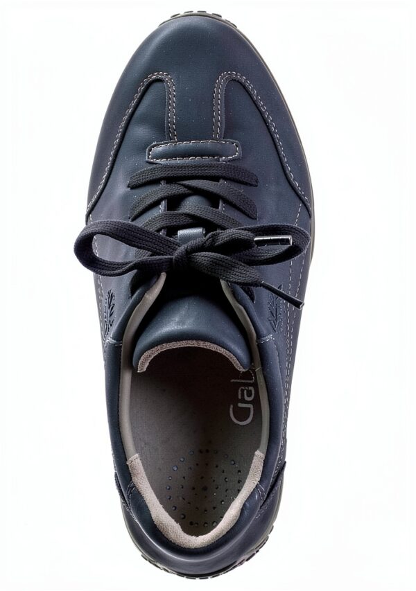 Gabor Sneaker Donna Pelle Nabuk Blu Dark Blue Tacco Piatto-6