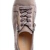Gabor Sneaker Donna Grigio Lino Pelle Casual Tacco Piatto-5