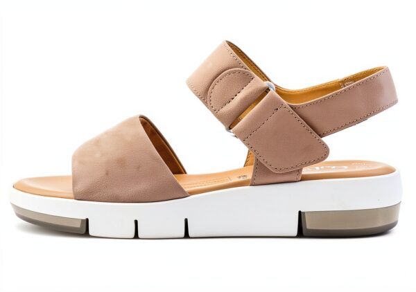 Gabor Sandali Donna Pelle Grigio Comodi Tacco Piatto-1