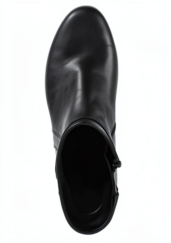 Stivaletti Gabor pelle tacco blocco donna larga cerniera-5