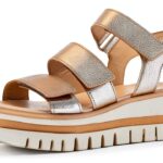 Gabor Sandali Donna Piatto Velcro Tessuto Comodo Estivo-0