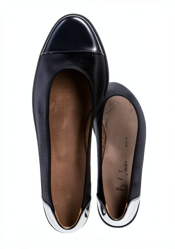 Scarpe col tacco donna pelle zeppa elegante comodo Shoes-7
