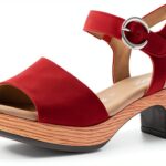 Gabor Sandali Donna Tacco Blocco Velcro Tessuto Estivi-0