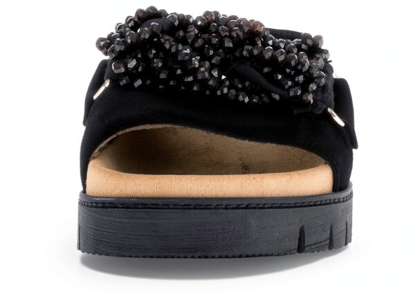 Zoccoli Vernice Pelle Nero Coniglio Uomo Donna Casual-4