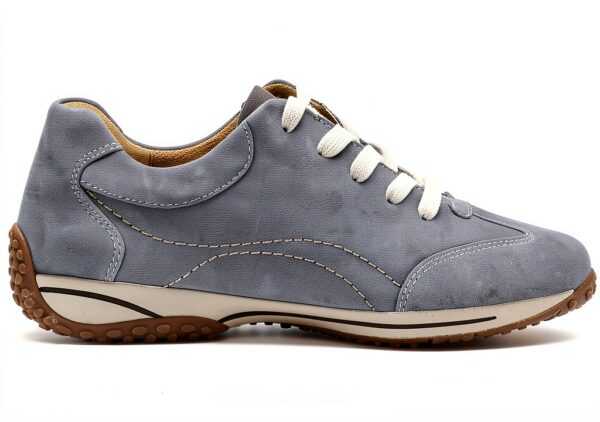 Sneaker Gabor pelle blu stringate tempo libero donna-4