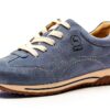 Sneaker Gabor pelle blu stringate tempo libero donna-0