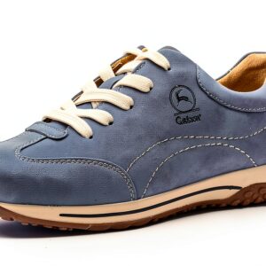 Sneaker Gabor pelle blu stringate tempo libero donna-0