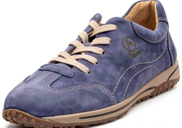 Sneaker Gabor pelle blu stringate tempo libero donna-1
