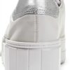 Sneaker Low-Top MarcaX Bianco Argento Scarpe-2