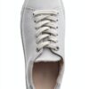 Sneaker Low-Top MarcaX Bianco Argento Scarpe-5