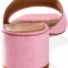 Stuart Weitzman Slide Donna 38.5 EU Balletto in Pelle Bovino e Lino-2